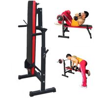 HALTÈRE - POIDS Banc de musculation + support haltères longs Régla HALTÈRE - POIDS Banc de musculation + support haltères longs Régla