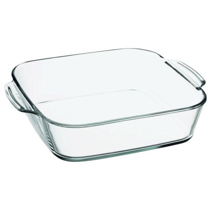 FINLANDEK Plat carré en verre - 23 cm