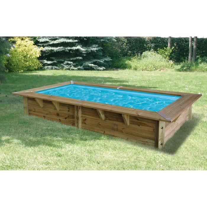 Piscine Hors Sol Bois Rectangulaire Achat Vente Pas Cher