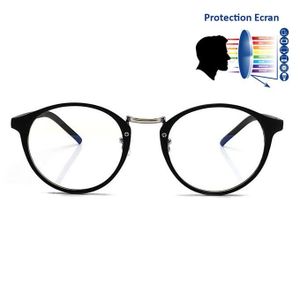 Reflet Lunettes Bleu Noir Vente Achat Anti Ronde CxBWroed