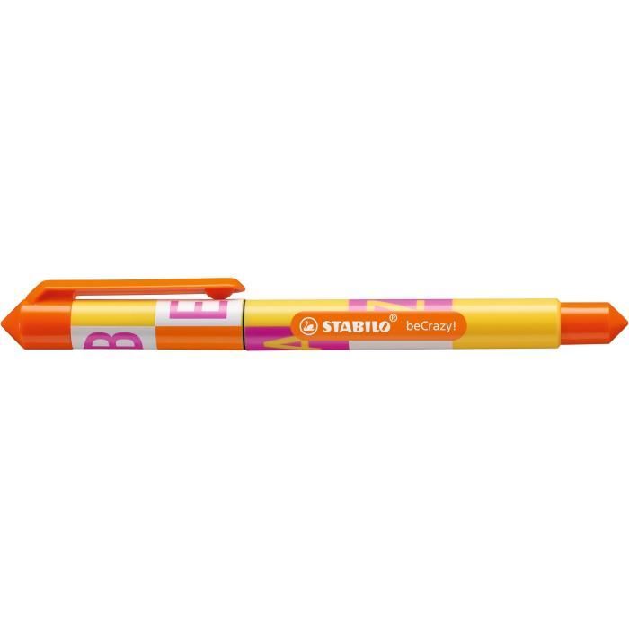 STABILO Roller beCrazy! - Collection Type : décor jaune