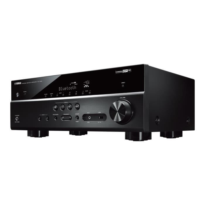 YAMAHA MusicCast RX-V485 BL Ampli-tuner Home-Cinéma 5.1 - 5 x 80 W - Wi-Fi - Airplay2 - Bluetooth - 4 X HDMI - YPAO