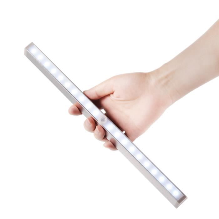 lampe ampoule adhésif 20 leds eclairage sans fil capteur mouvement