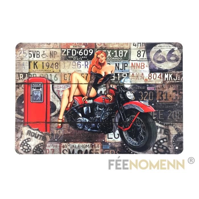 x30cm Fat Boys Moto Harley Pin Up Plaque Metal Deco Vintage Decoration Interieure Maison x30cm Fat Boys Moto Harley Pin Up Plaque Metal Deco Vintage Decoration Interieure Maison