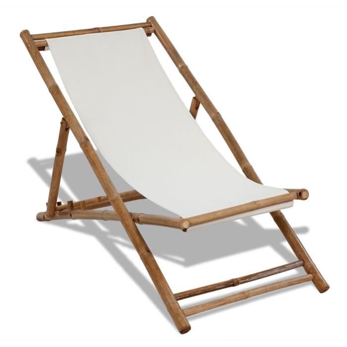 Jardin Bambou Terrasse De Et Chaise Pliable Toile FKcT1uJl3
