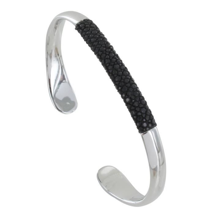 Les Poulettes Bijoux - Bracelet Mixte Demi Jonc1