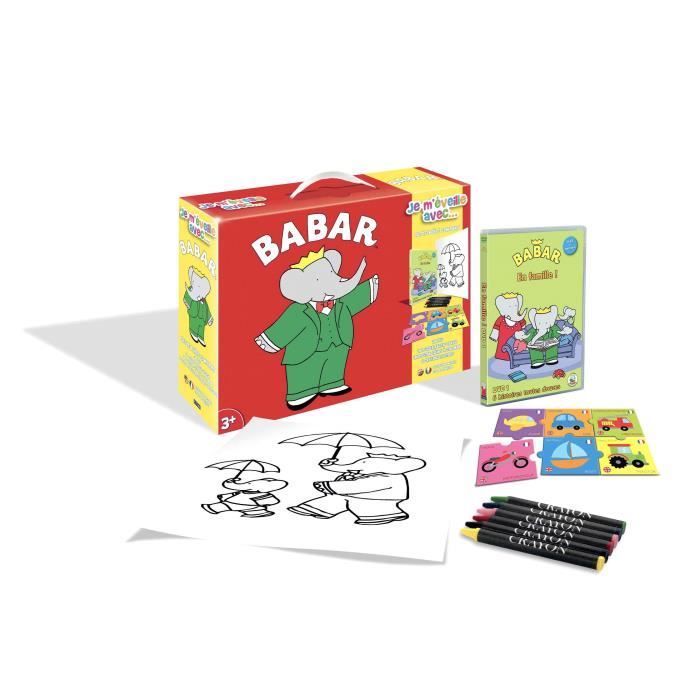 CITEL Valisette JE M'EVEILLE AVEC... Babar en famille Vol1