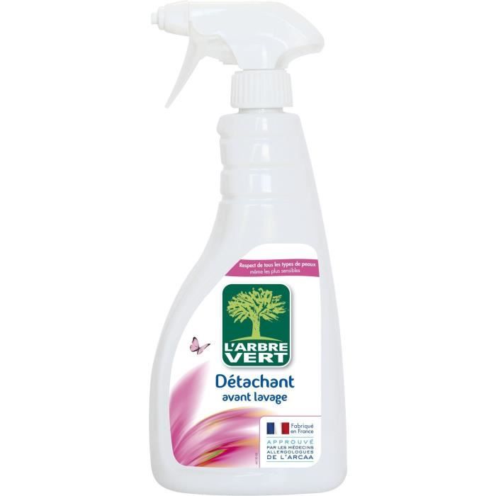 L'Arbre Vert Soin du Linge Spray Détachant avant Lavage Ecologique 740 ml