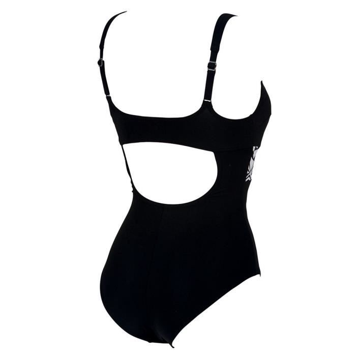 Maillot de bain Piscine Femme Flamengo - 1 pièce - Noir