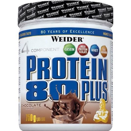 WEIDER Boîte de Protein 80+ Noisette Nougat 750g