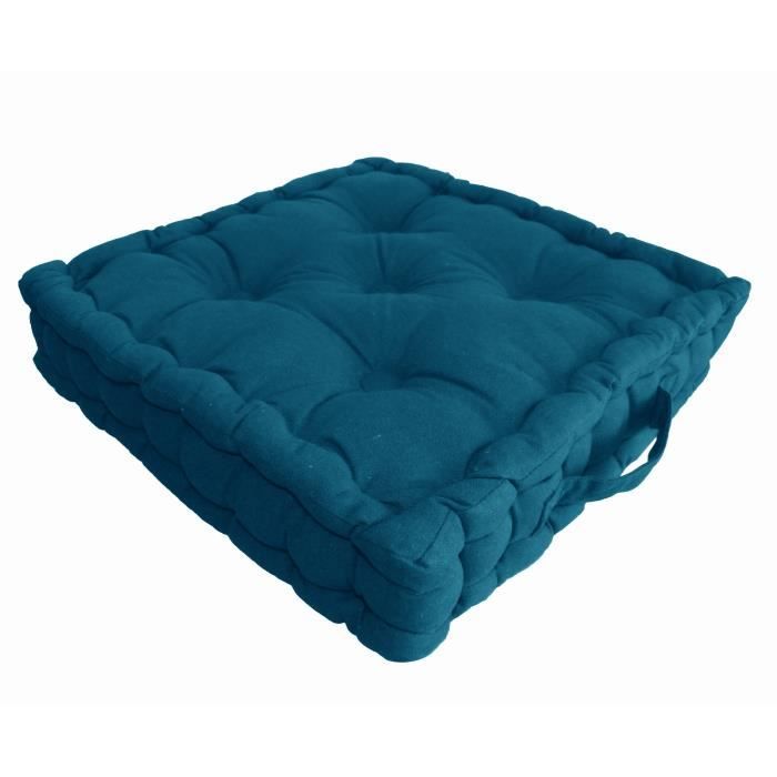 Coussin de sol Coton 40x40x9cm BLEU CANARD - Achat / Vente ...