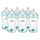 NUBY Lot de 6 biberons 330ml débit variable vert