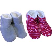 CHAUSSON - PANTOUFLE Chaussons Bottines Doux enfant fille Lot de 2 CHAUSSON - PANTOUFLE Chaussons Bottines Doux enfant fille Lot de 2