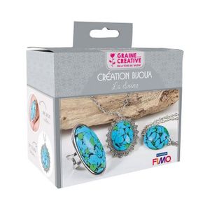 PATE POLYMÈRE Kit Fimo Création parure de Bijoux, La divine, bag