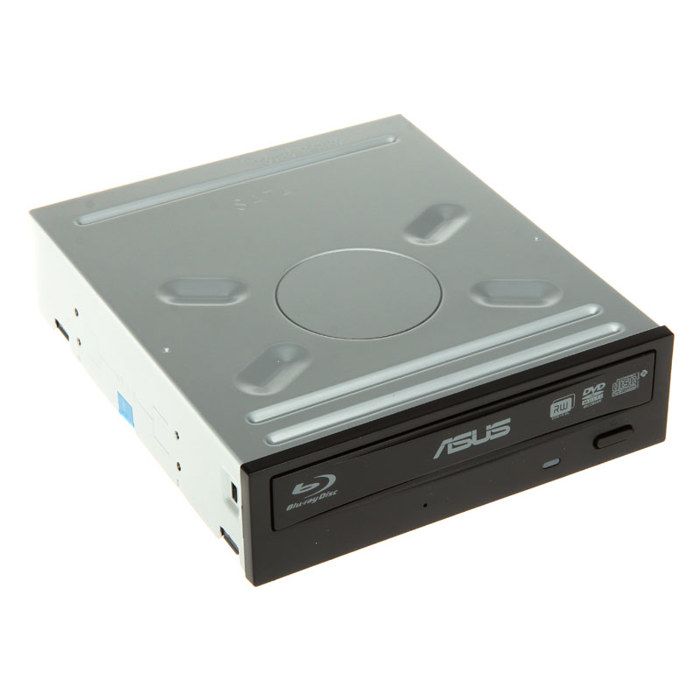 ASUS Graveur interne Blu-Ray 14x - Lecteur 12x Blu-Ray - Interface SATA - Mémoire tampon 4 Mo - Format compatible BDXL, DVD et CD