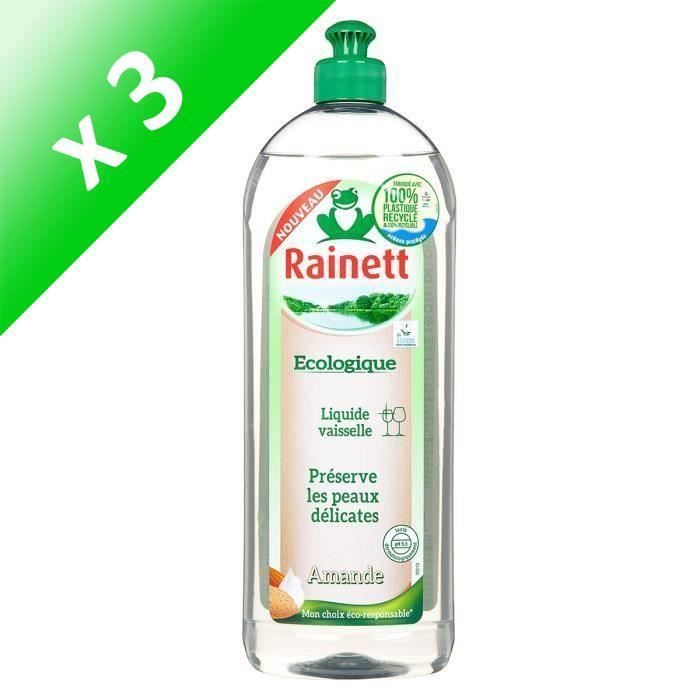 RAINETT Liquide Vaisselle Ecologique Amande 750ml (Lot de 3)