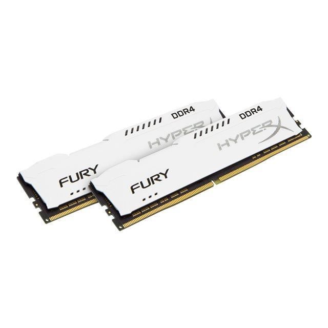 HYPERX Mémoire PC FURY White- 16Go(2x8Go) - DDR4 - 2400MHz - CL15 - DIMM