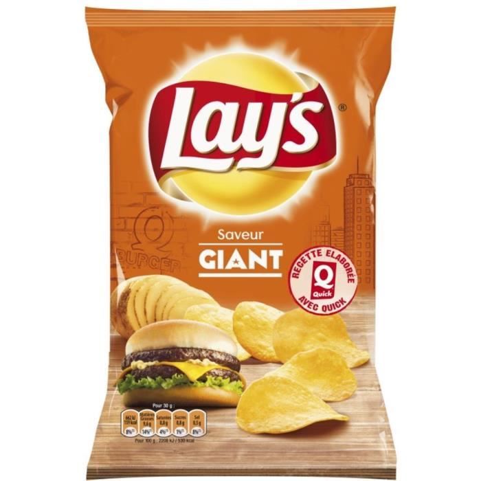 Lays Chips goût Giant 120g Achat / Vente tuiles & tortillas Lays chips goût Giant 120g Cdiscount