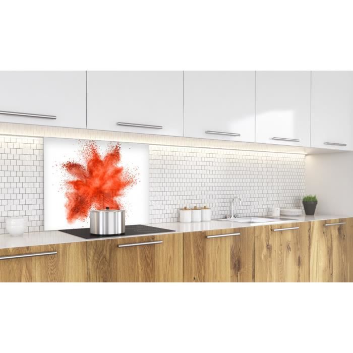 Fond de hotte "Explosion de poudre rouge"1