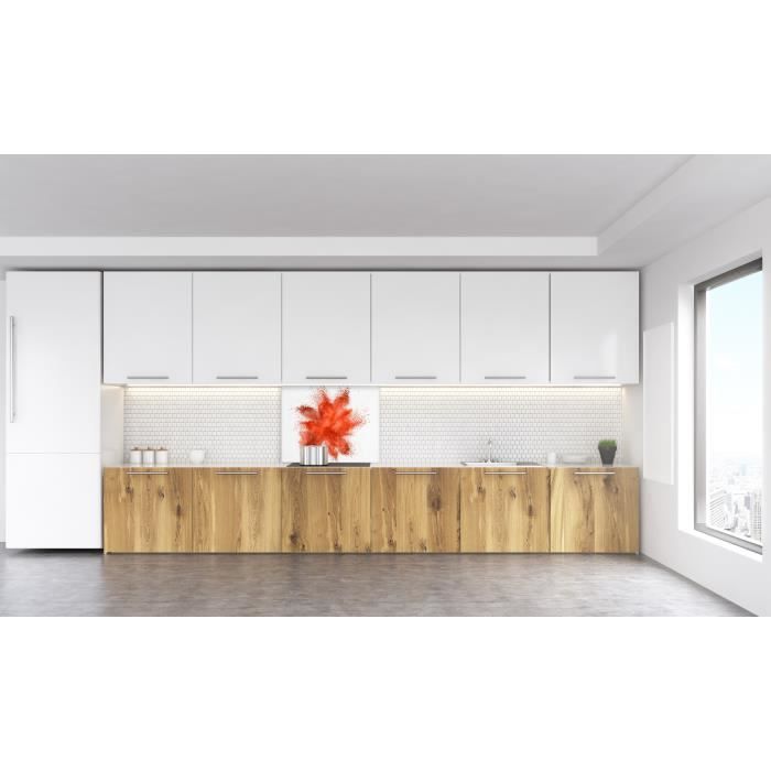 Fond de hotte "Explosion de poudre rouge"2