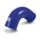 Coude Silicone 90 degres - D48mm - Bleu