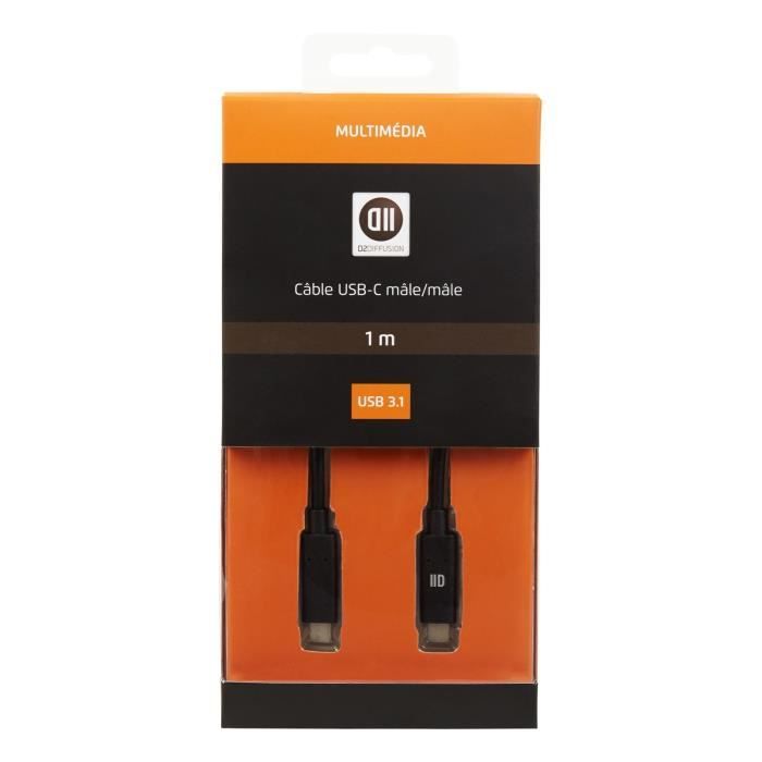 D2 Câble USB 0 C mâle