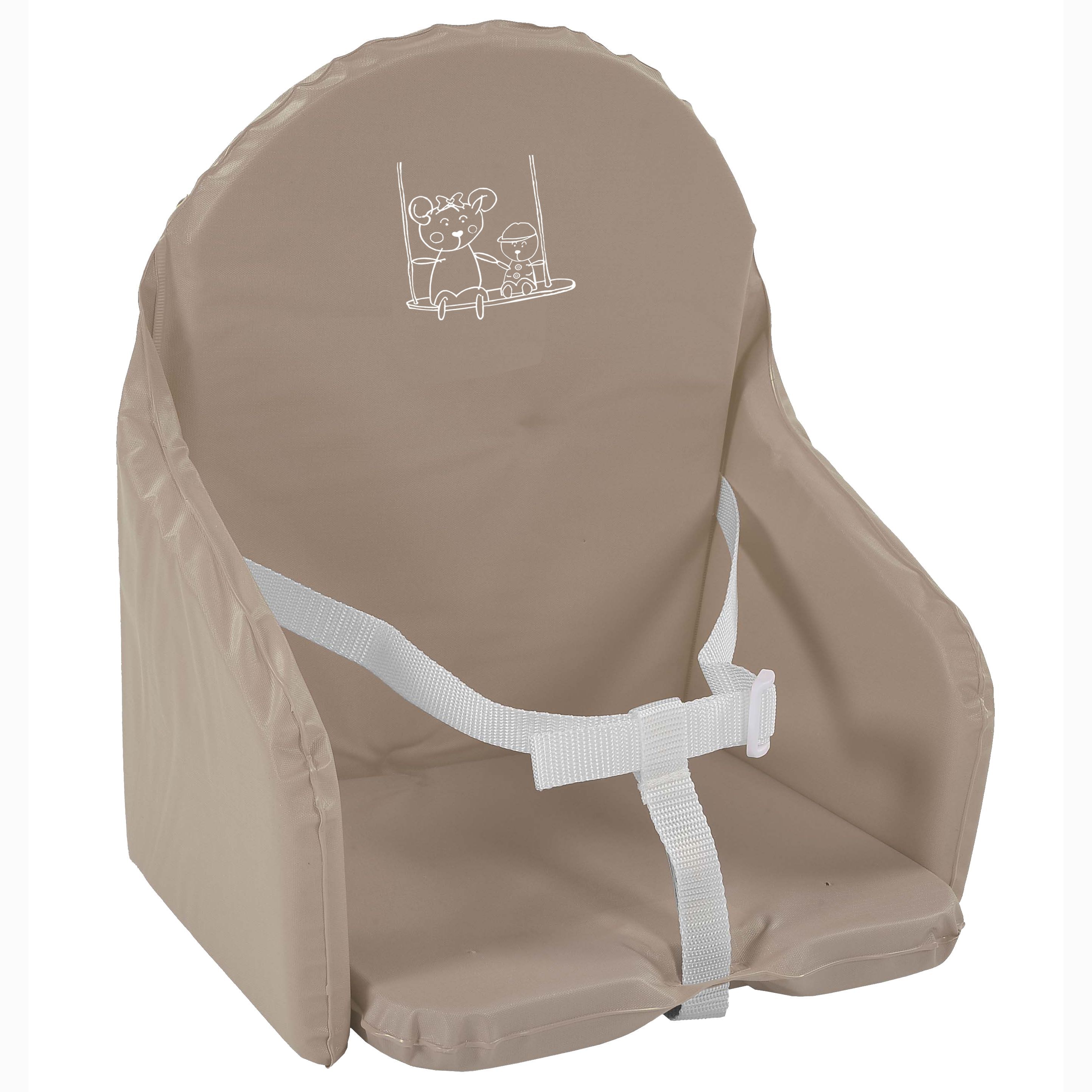 Looping Coussin Chaise Haute Sangles Taupe