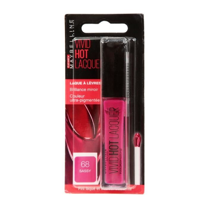 MAYBELLINE Hot Lacquer Rouge a levres Fuchsia 68 Sassy