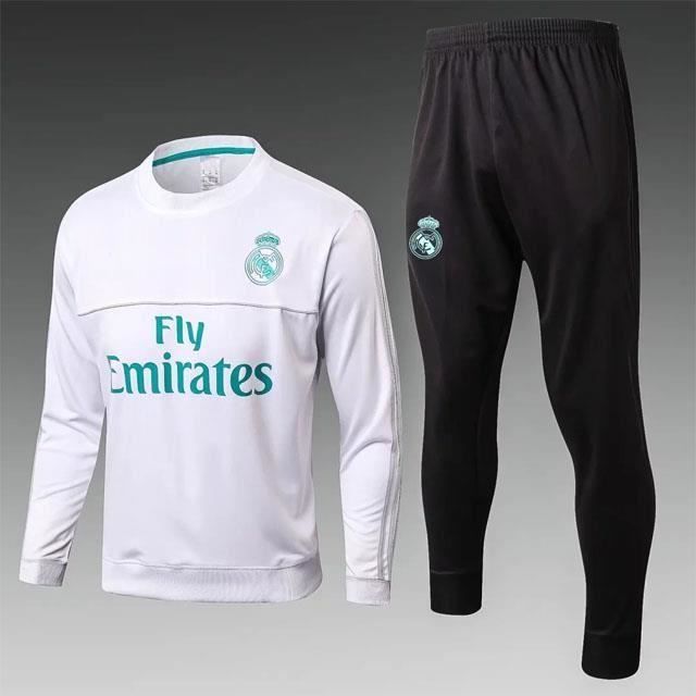 2018 Madrid De Football Équipe Maillot Manteau Real 2017 Homme cR4A5qj3LS