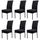 HoneyHome 6PCS Housse de chaise/revêtement housse/