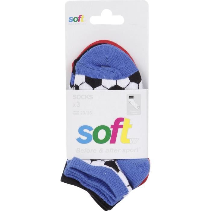 SOFTWR Socquettes fines - Enfant - Bleu