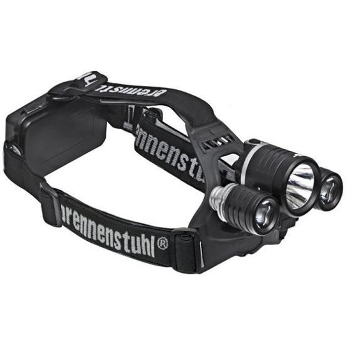 BRENNENSTUHL Lampe frontale LED head-light 1x10W et 2x5W IP44