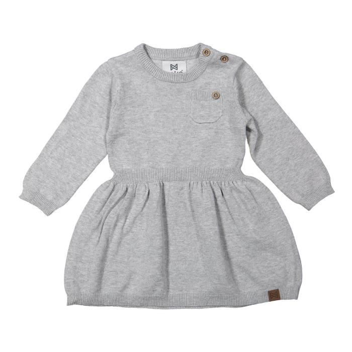 KOKO NOKO Robe Pull Gris Bébé Fille