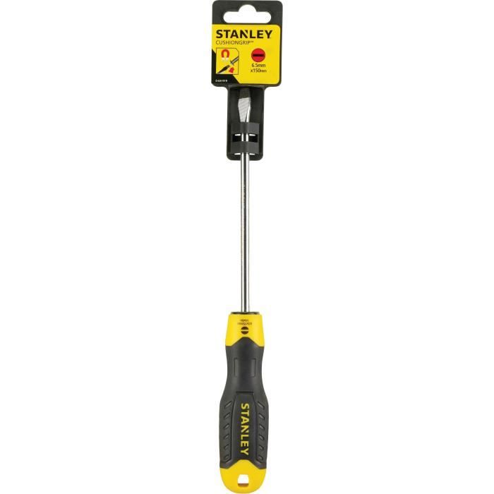 STANLEY Tournevis Cushion grip mécanicien 6,5x150