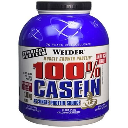 WEIDER Boîte de Day & Night Casein Fruits Rouges 1.8kg