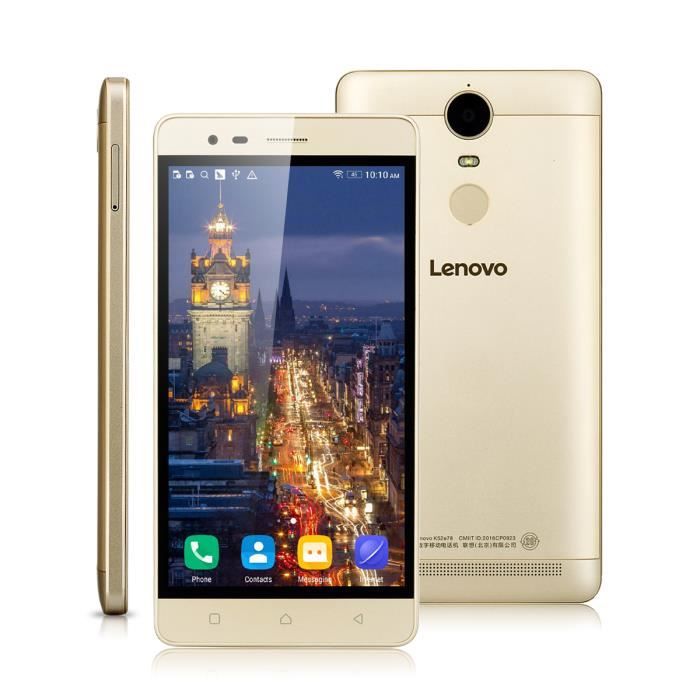 Lenovo K5 Note 5.5 "4G Smartphone Débloqué Or Android 5.1 Fingerprint