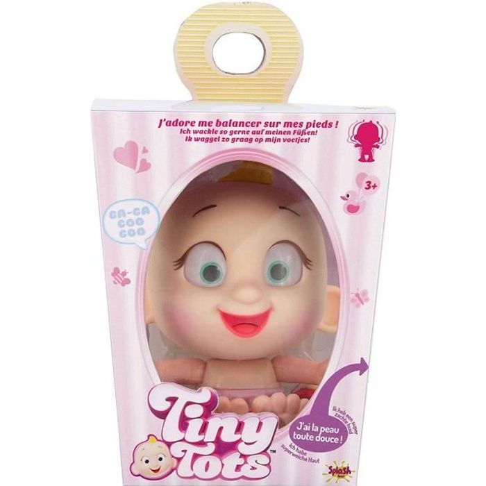SPLASH TOYS Poupée Tiny Tots Rose avec Accessoire