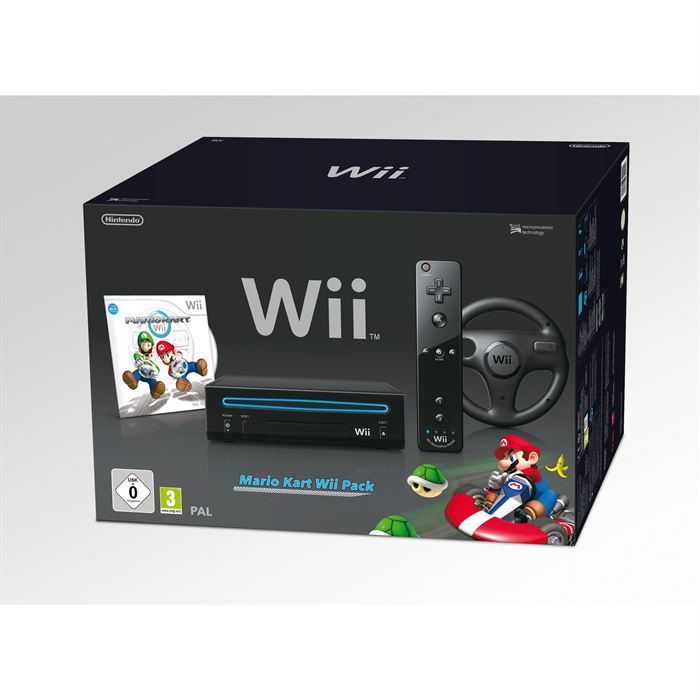 PACK WII NOIR MARIO KART   Achat / Vente WII PACK WII NOIR MARIO KART