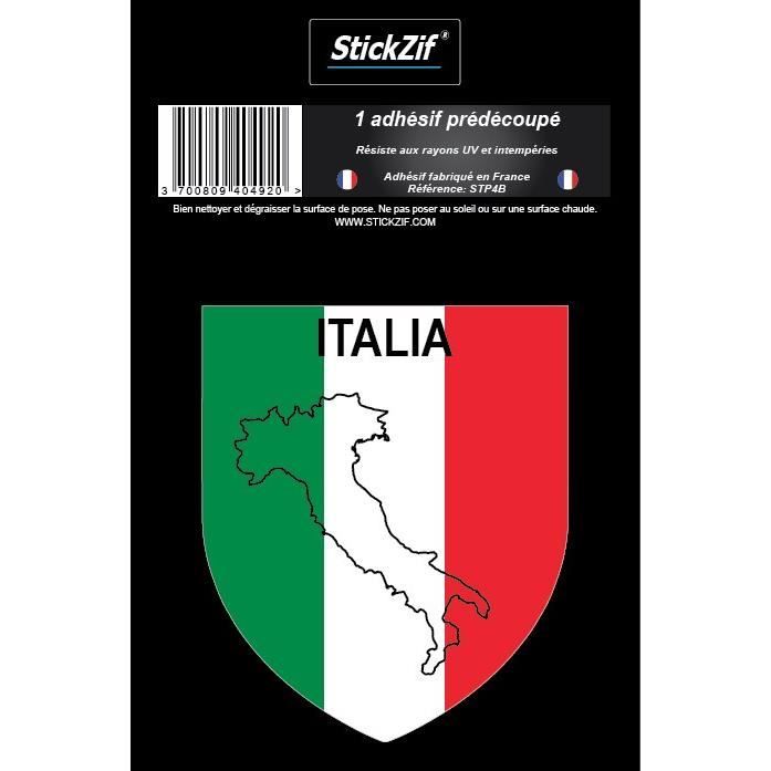 STICKZIF 1 Adhésif Blason Italie STP4B