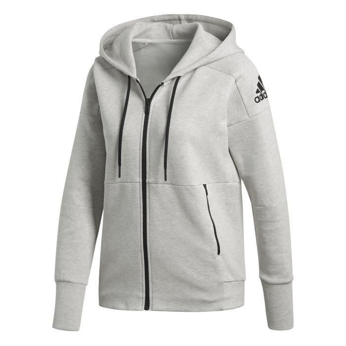 ADIDAS Sweat-shirt Multisport ID Stadium Hoody - Femme - Gris clair