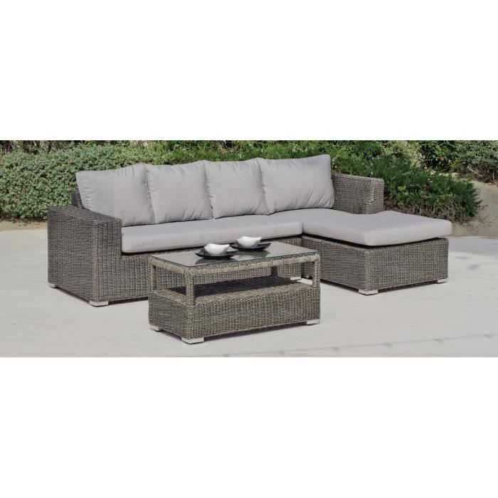 Canapé jardin et table basse gris Toscana - Achat / Vente salon de ... Canapé jardin et table basse gris Toscana - Achat / Vente salon de ...