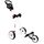 Chariot de Golf Eze Glide 3 Roues Blanc