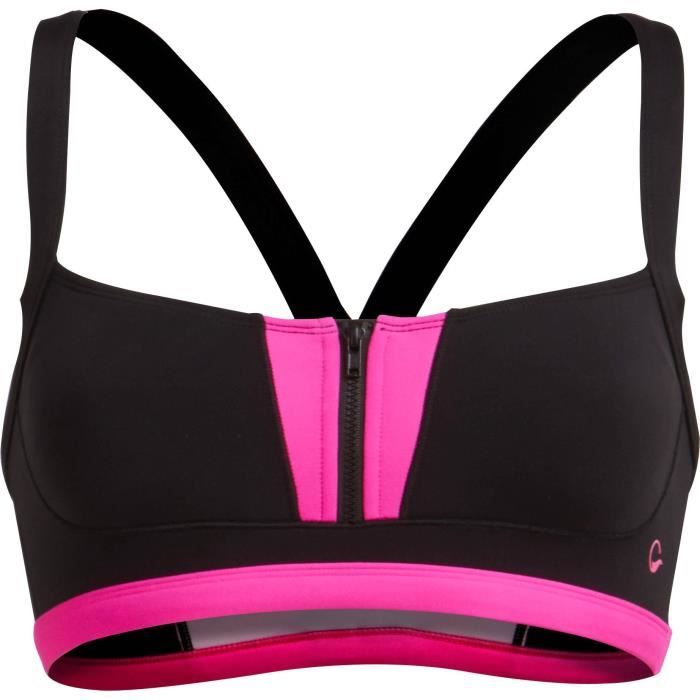 UP2GLIDE Haut Maillot Candice - Noir Rose