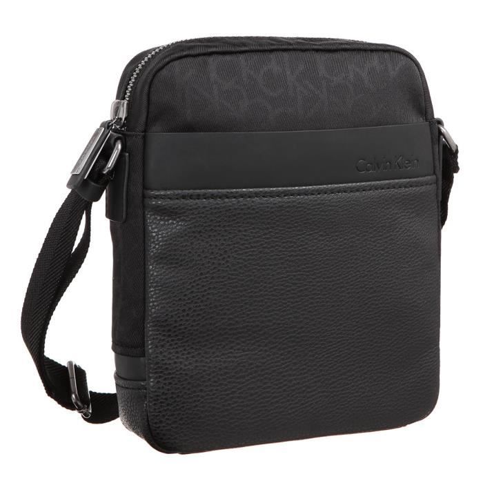 CALVIN KLEIN Sac d'épaule K50K500730 - TOM LOGO REPORTER Noir Homme