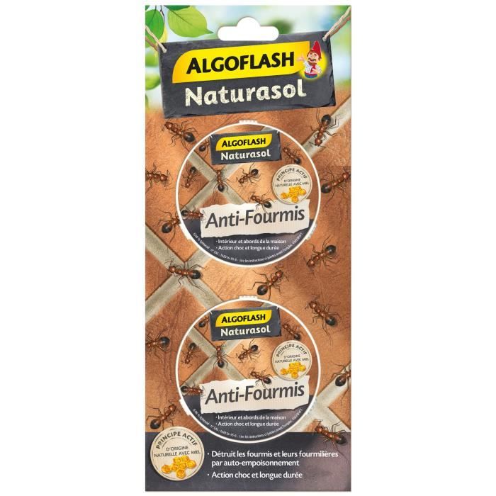 ALGOFLASH NATURASOL Boîte Anti-Fourmis - 2 x 4,9g
