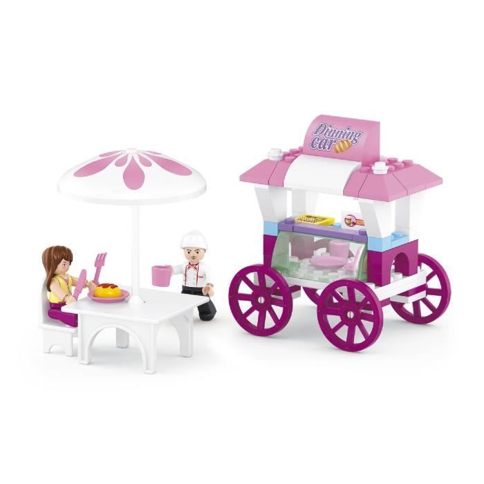Briques Compatibles Lego - Construction - Rêve de fille - - Stand de nourriture - Sluban