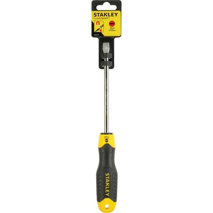 STANLEY Tournevis Cushion grip mécanicien 8x150mm