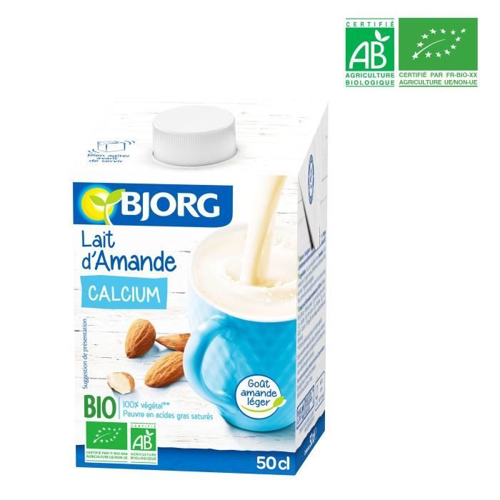 BJORG Lait d'Amande Calcium Bio - 50 cl