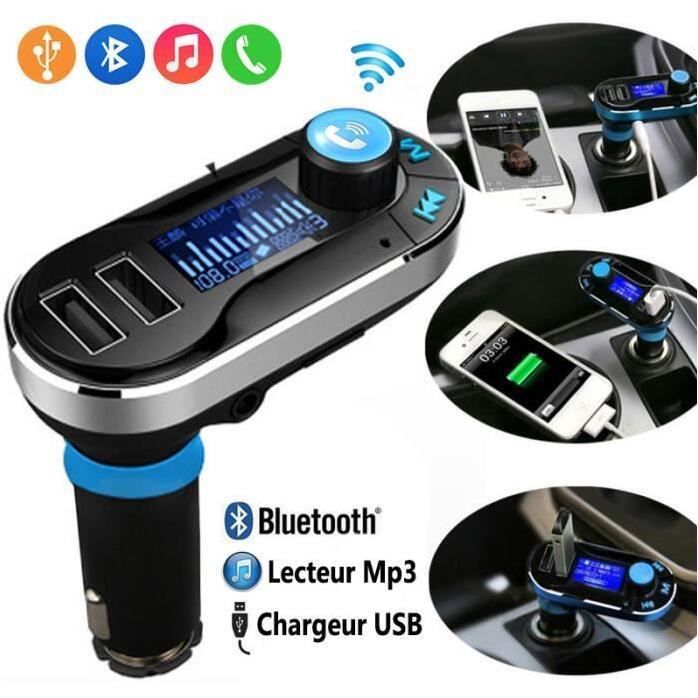 Kit Main Libre Voiture Connexion Bluetooth et Chargeur Dual USB Smartphone Achat / Vente kit