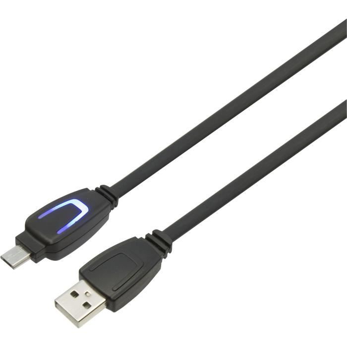 Cordon de Charge de 3m Konix pour Manette PS4